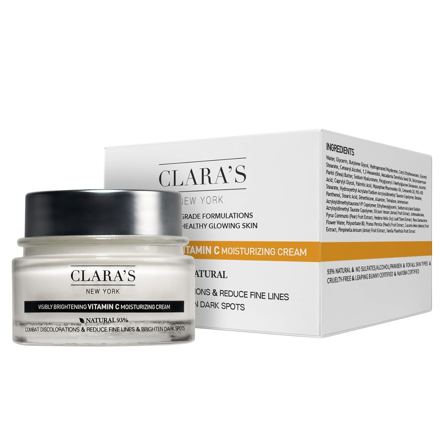 Vitamin C Face Cream – Brightening & Hydrating with Hyaluronic Acid (50ml)