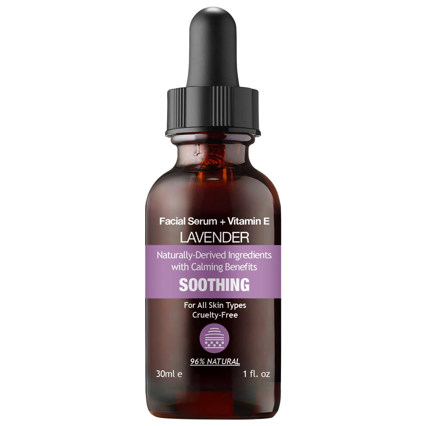 Lavender Facial Serum – Soothing & Calming with Squalane & Vitamin E (30ml)