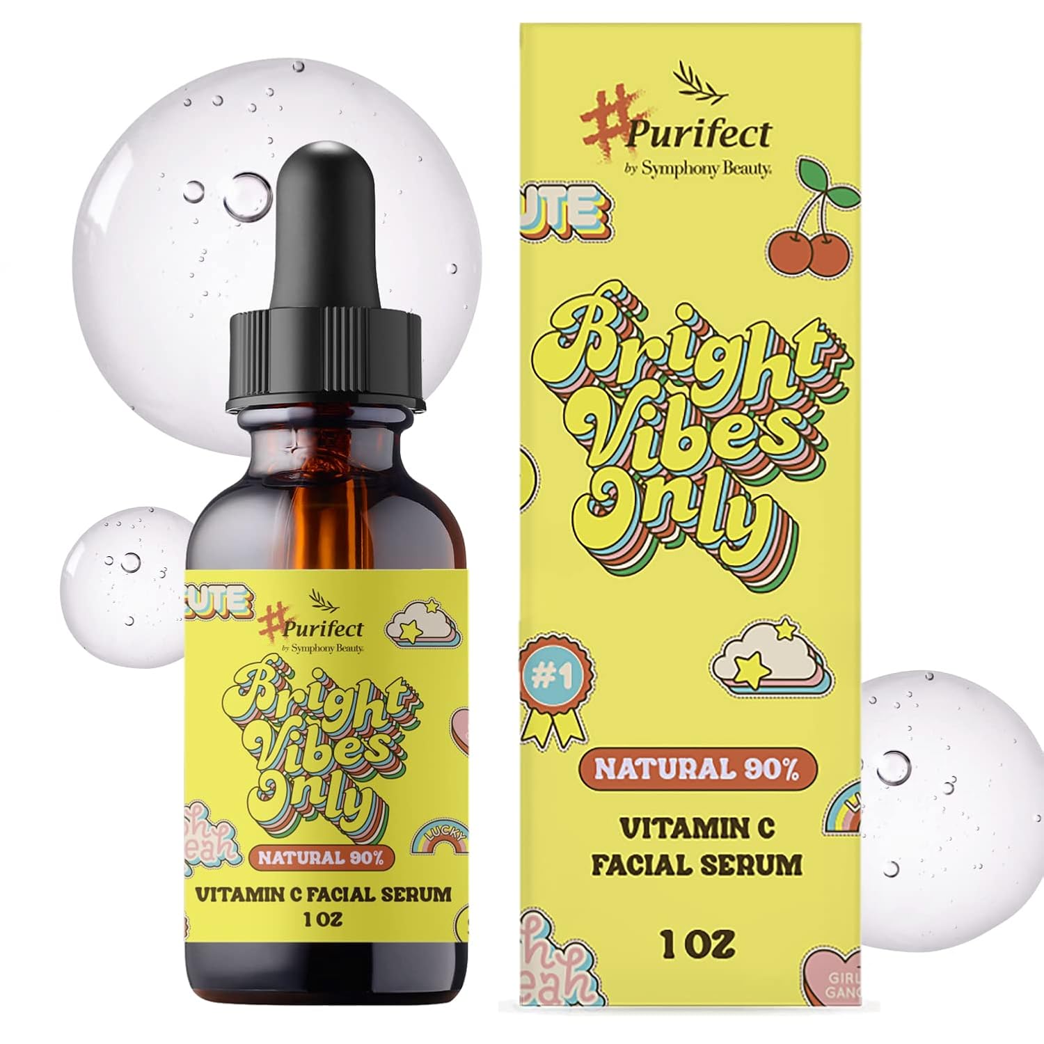 Bright Vibes Only Face Serum – Brightening with Vitamin C, E & Niacinamide (30ml)
