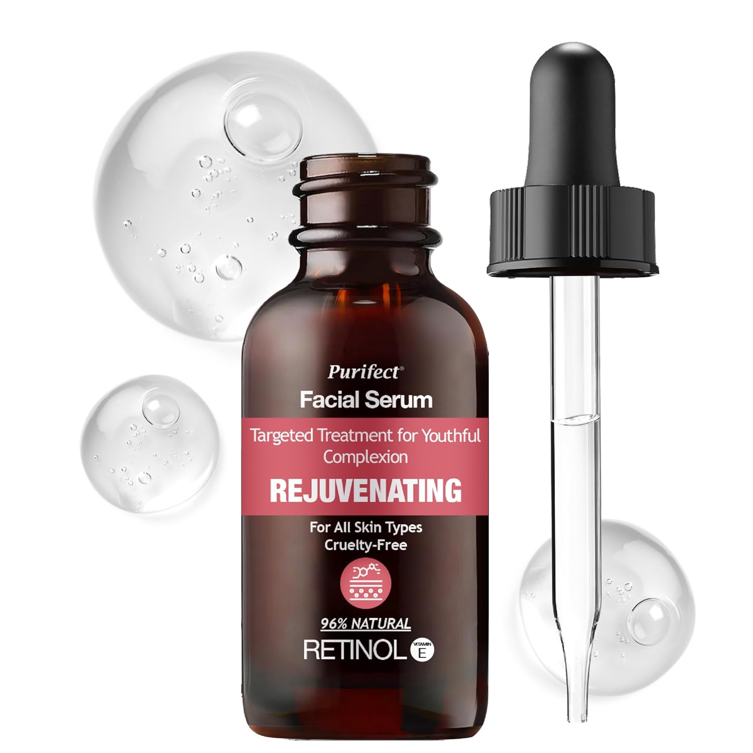 Rejuvenating Retinol Serum – For Youthful Complexion with Vitamin E (30ml)