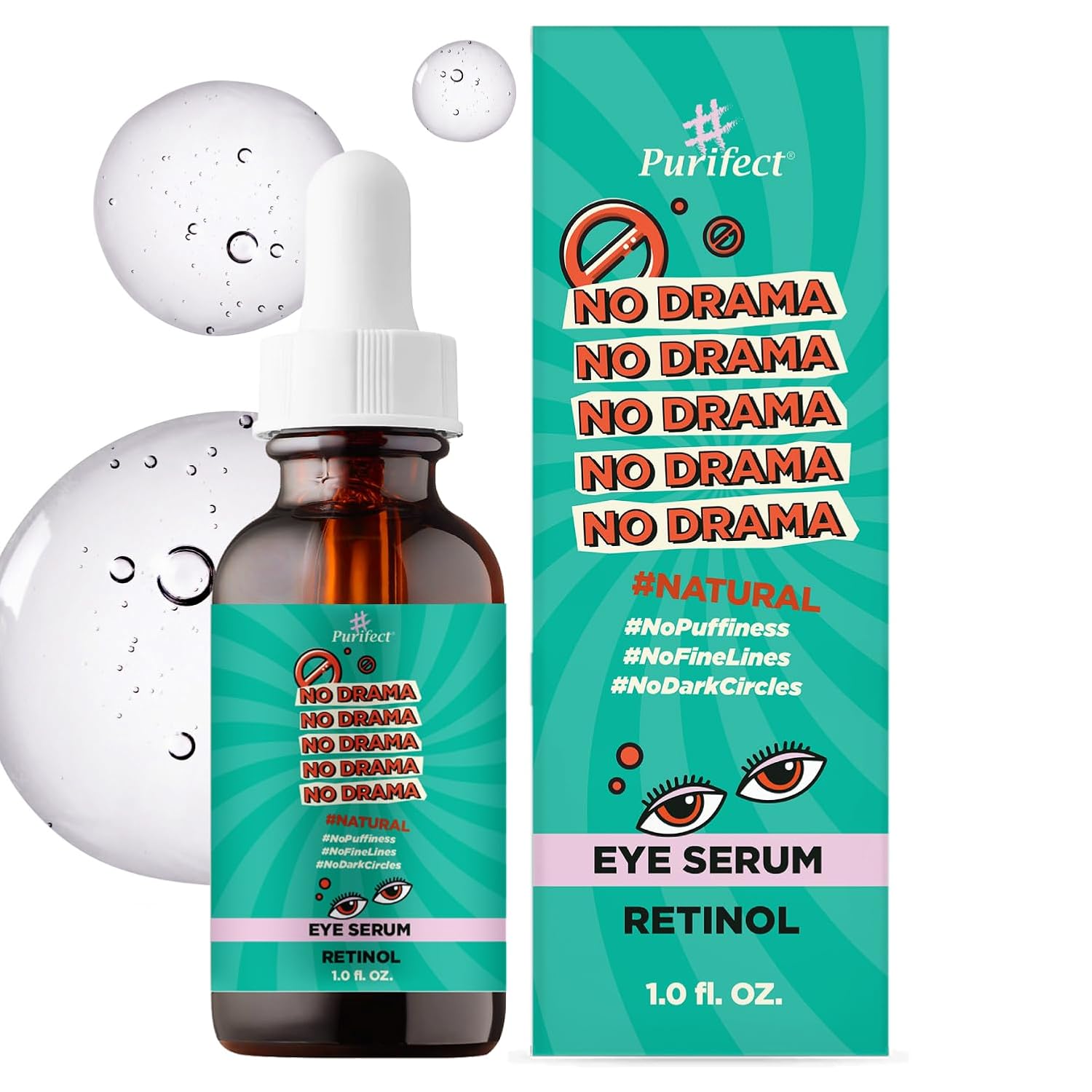 Retinol Eye Serum – Treats Dark Circles, Puffiness & Fine Lines (30ml)