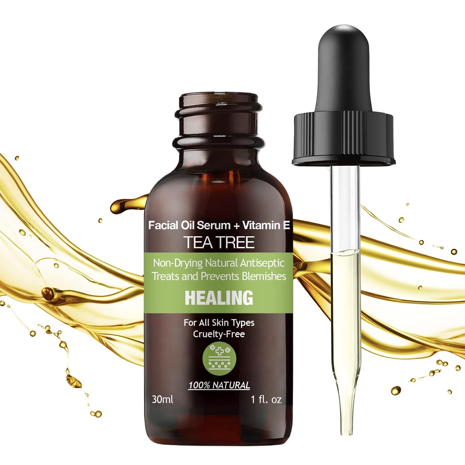 Tea Tree Oil Face Serum – Acne & Blemish Treatment (30ml)