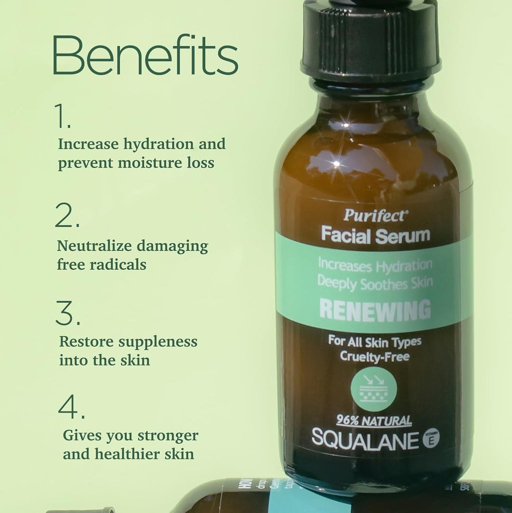 Squalane Face Serum – Hydrating & Softening with Vitamin E & Arginine (30ml)
