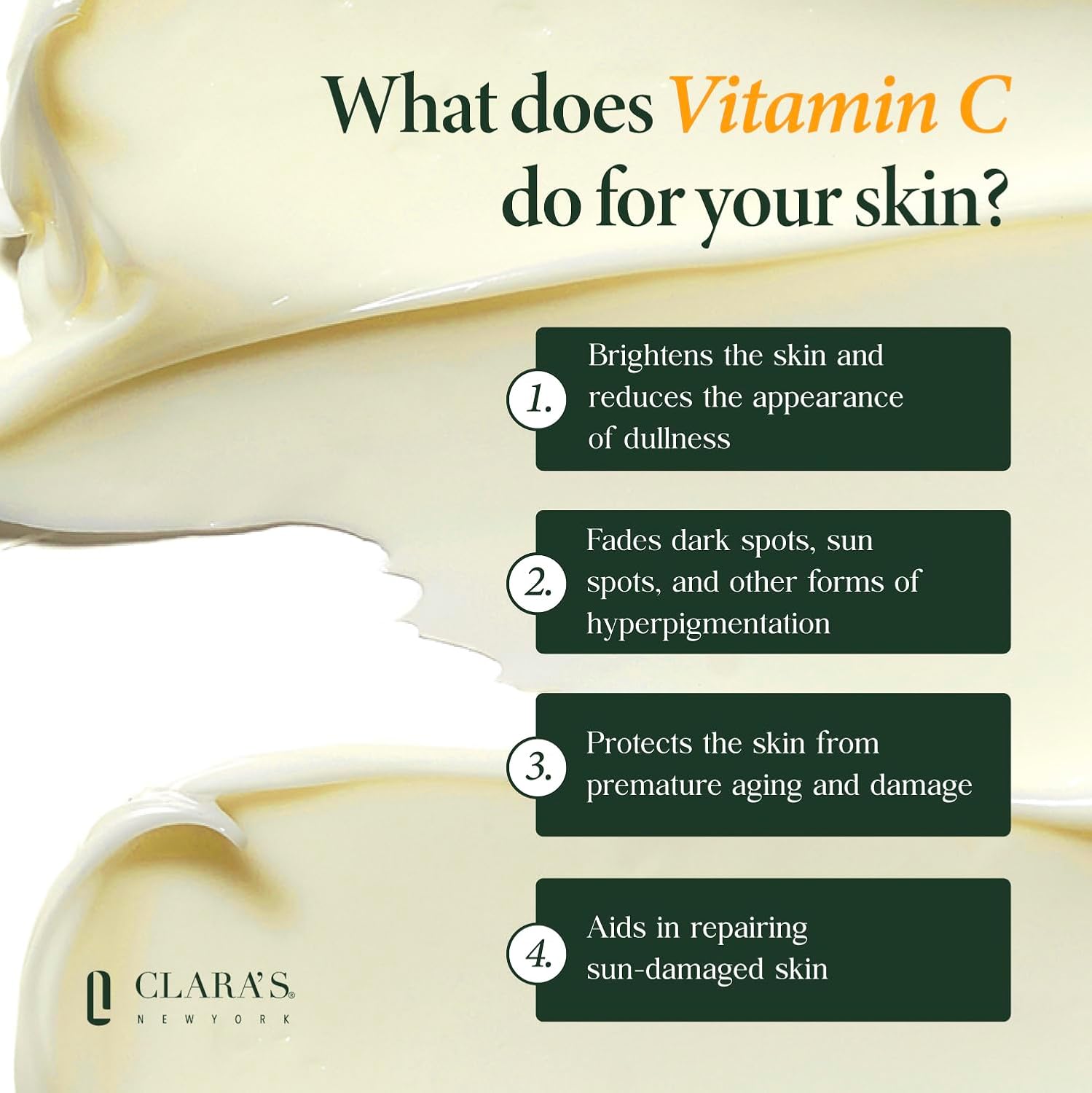 Vitamin C Face Cream – Brightening & Hydrating with Hyaluronic Acid (50ml)