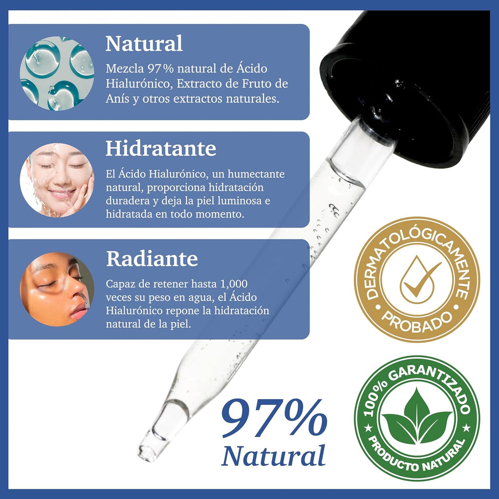 Hyaluronic Acid Serum – Hydrating & Plumping with Vitamin E (30ml)