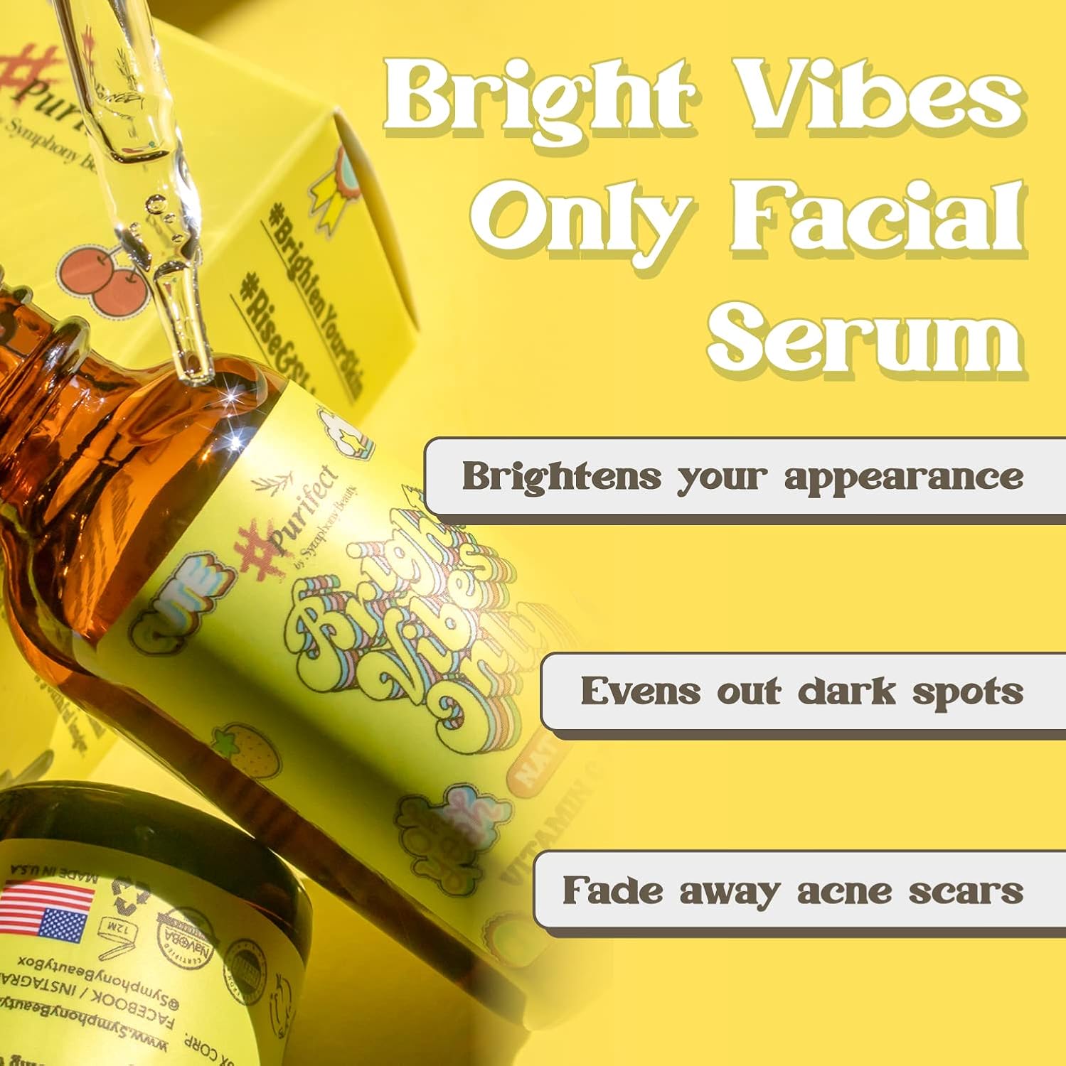 Bright Vibes Only Face Serum – Brightening with Vitamin C, E & Niacinamide (30ml)