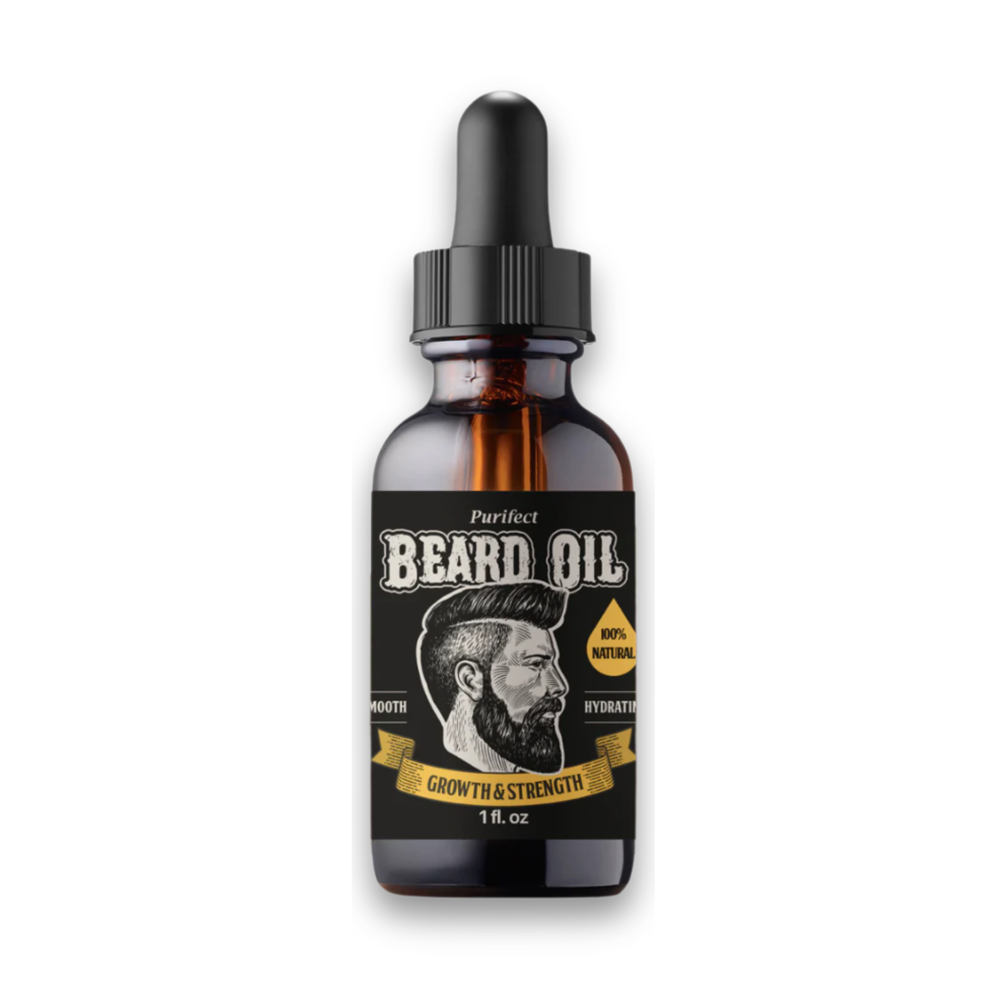 Beard Oil – Growth, Strength & Moisture with Natural Oils (1 fl oz)