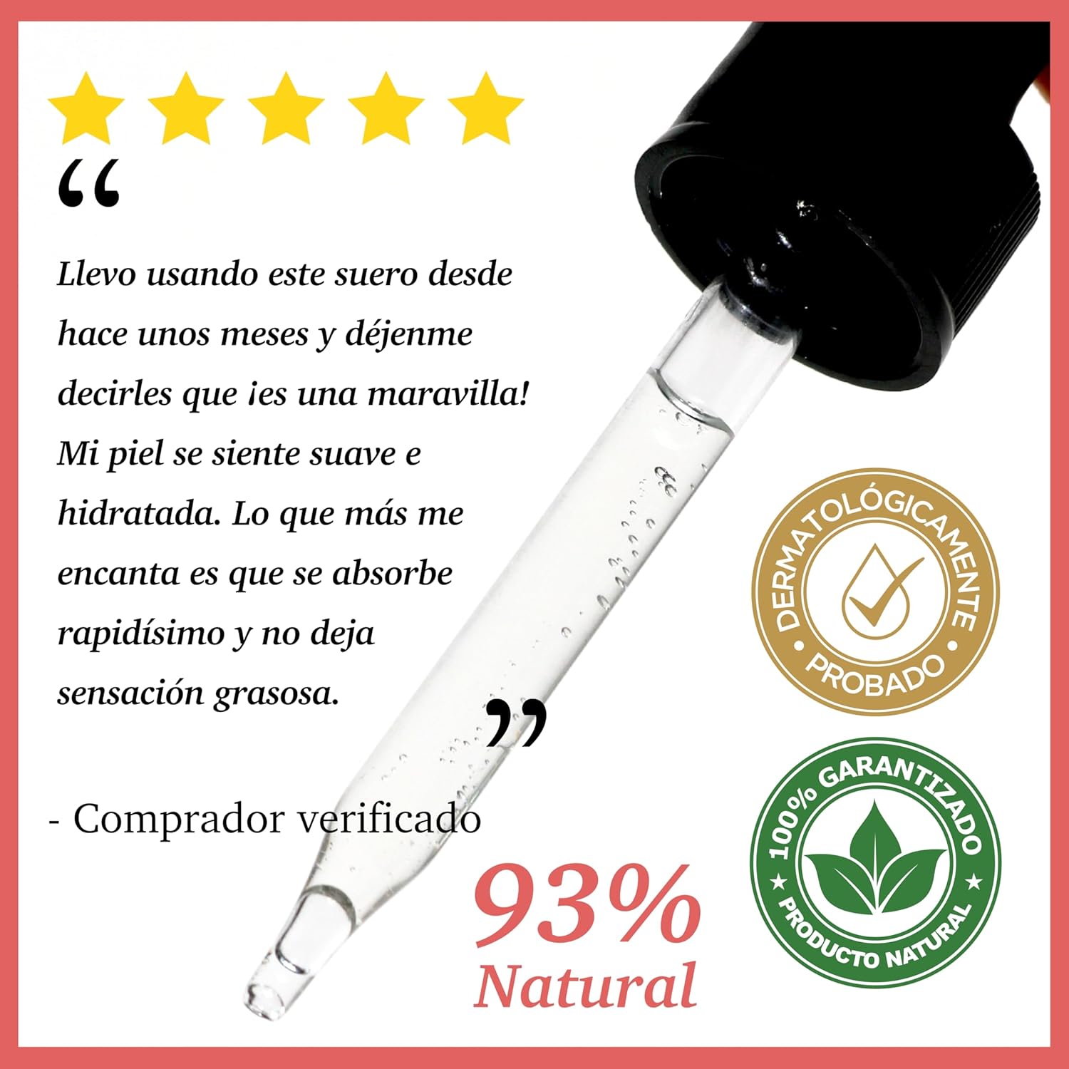 Vitamin E Face Serum – Hydrating & Softening with Rose Water, Iris Root & Pear (30ml)