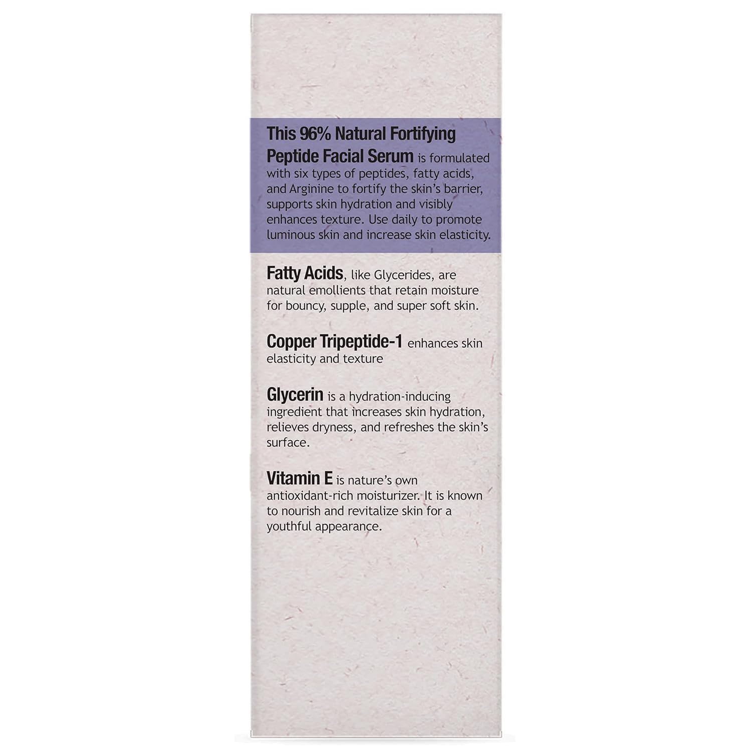Peptide Facial Serum – Firming & Tightening with 6 Peptides (30ml)