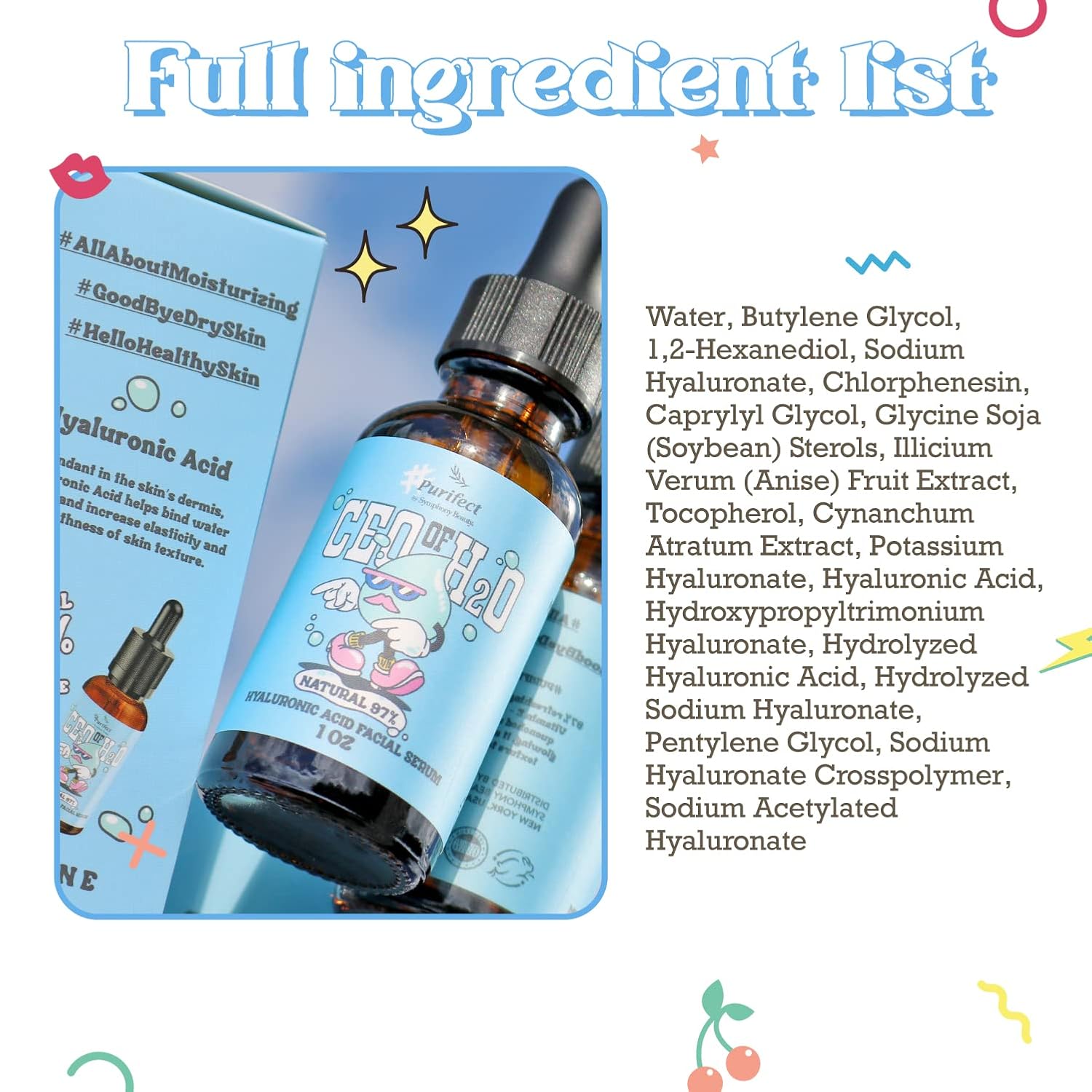 CEO of H2O Face Serum – Hydrating & Redness Relief (30ml)