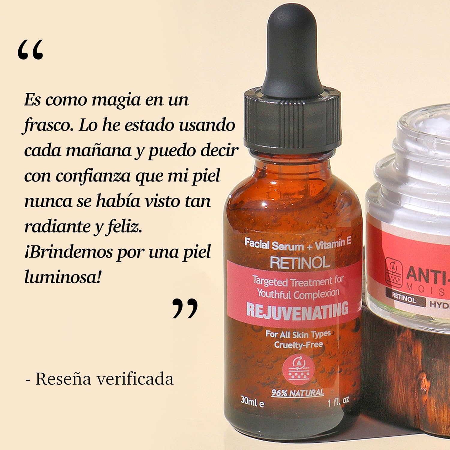 Rejuvenating Retinol Serum – For Youthful Complexion with Vitamin E (30ml)