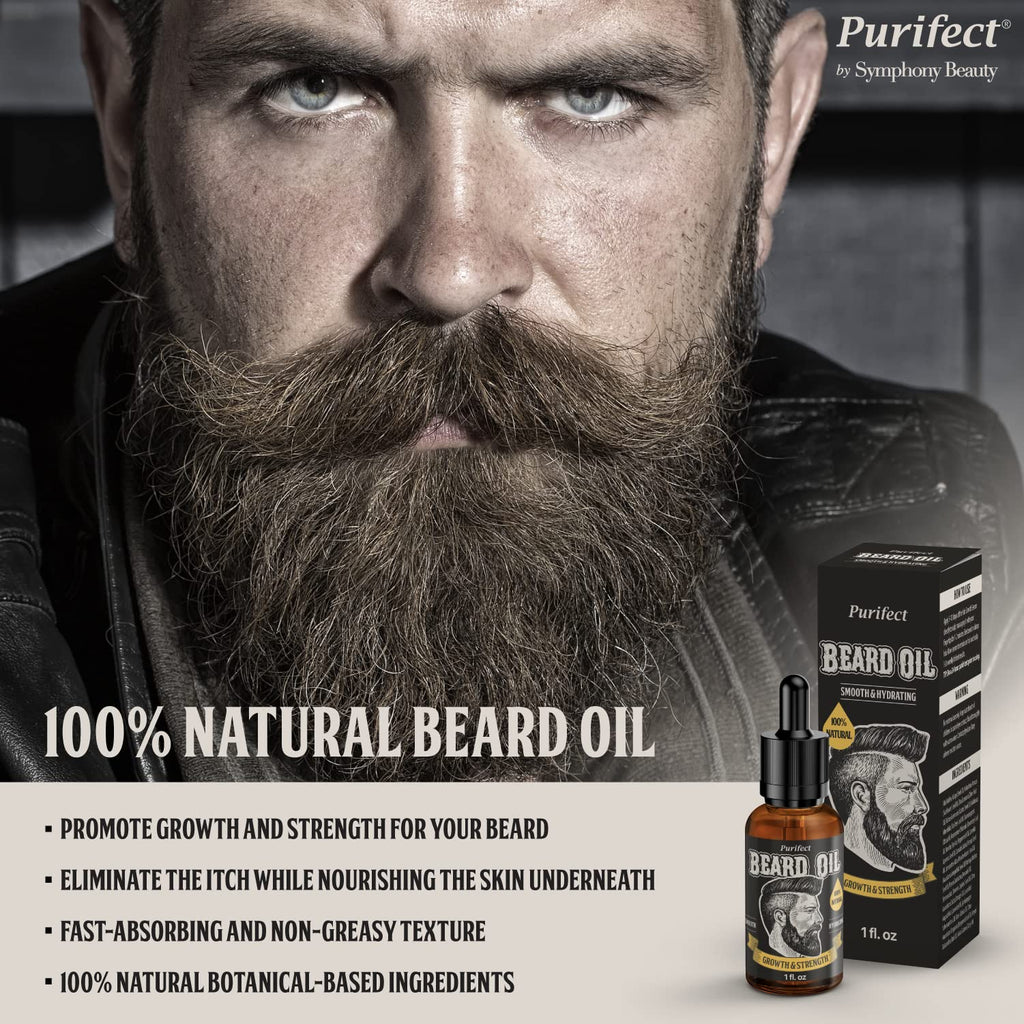 Beard Oil – Growth, Strength & Moisture with Natural Oils (1 fl oz)