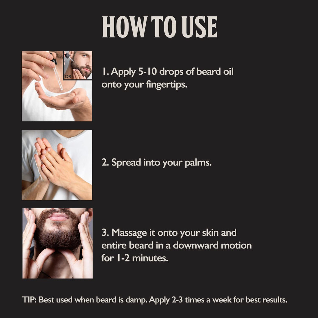 Beard Oil – Growth, Strength & Moisture with Natural Oils (1 fl oz)