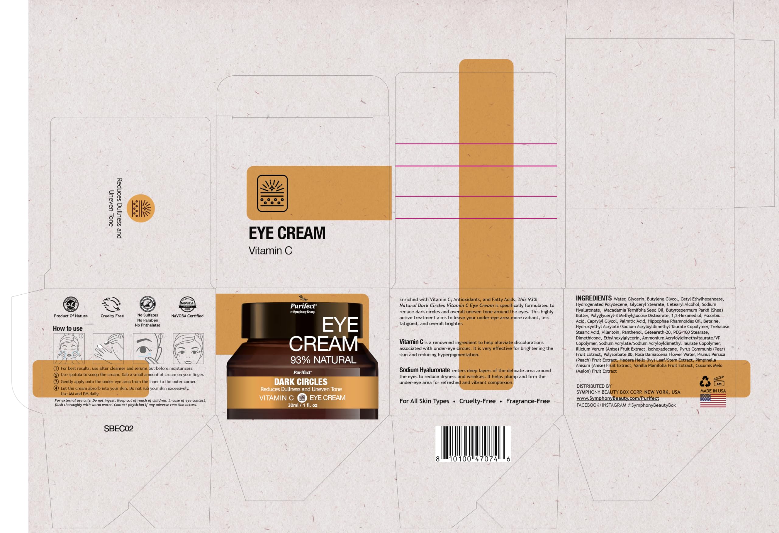 Vitamin C Eye Cream – Brightening Dark Circles & Uneven Tone (30ml)