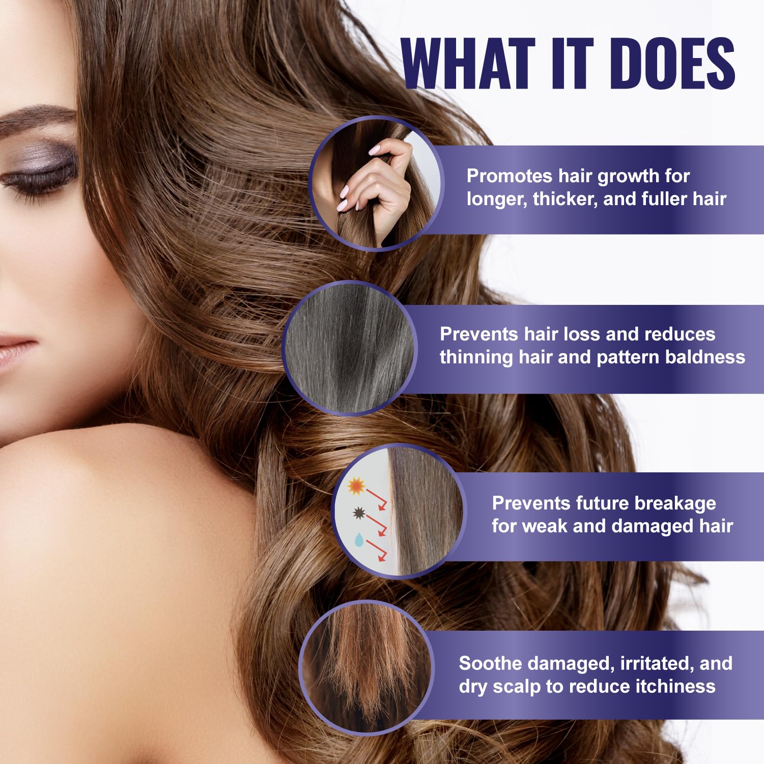 Hair Growth Serum – Nourishing & Protecting 100% Natural (30ml)